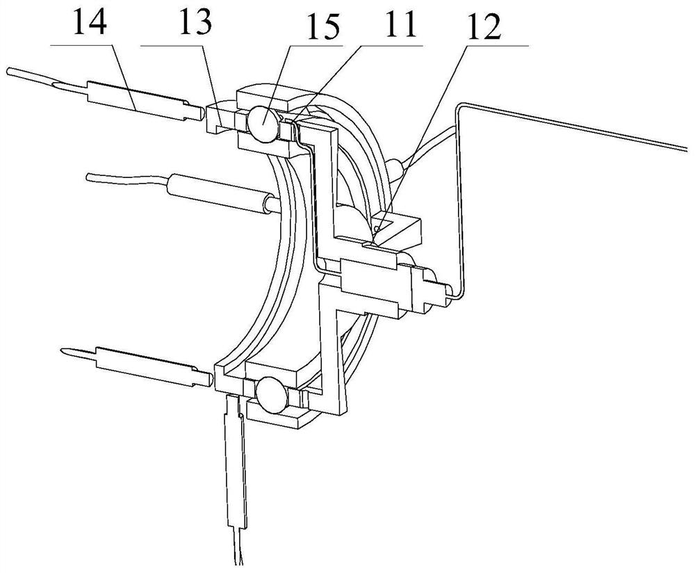 Multi-physics dynamic parameter testing device for rolling bearing cage