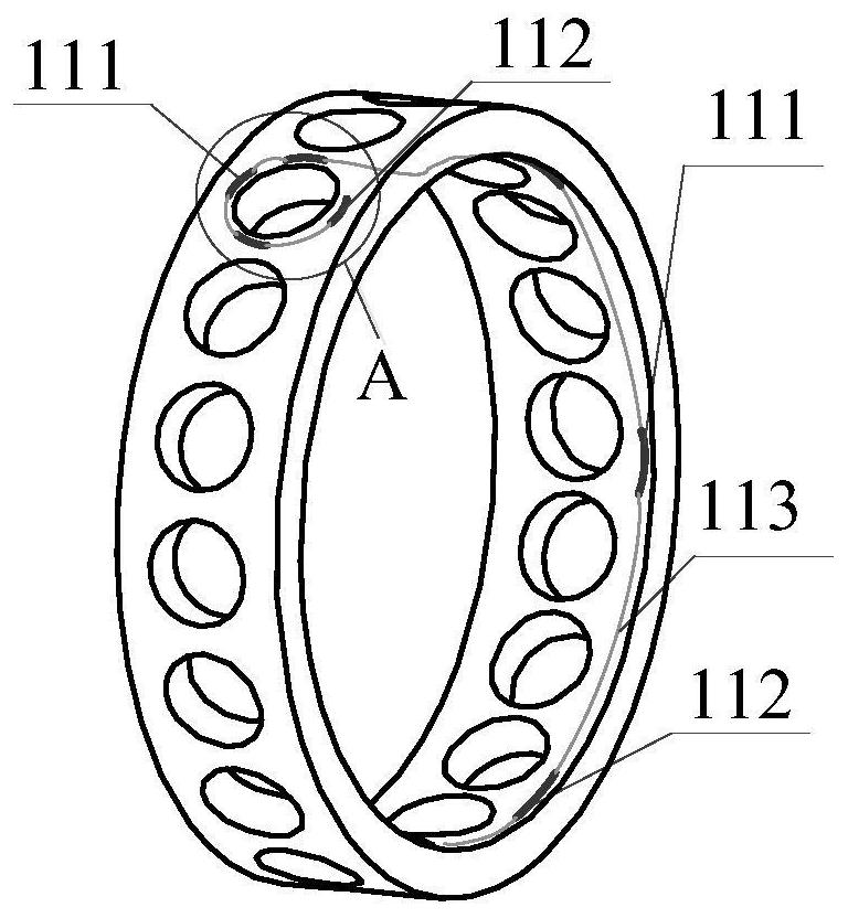 Multi-physics dynamic parameter testing device for rolling bearing cage