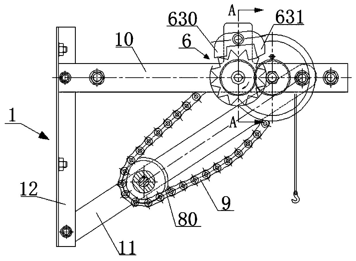 Escapement transmission type high building escape device