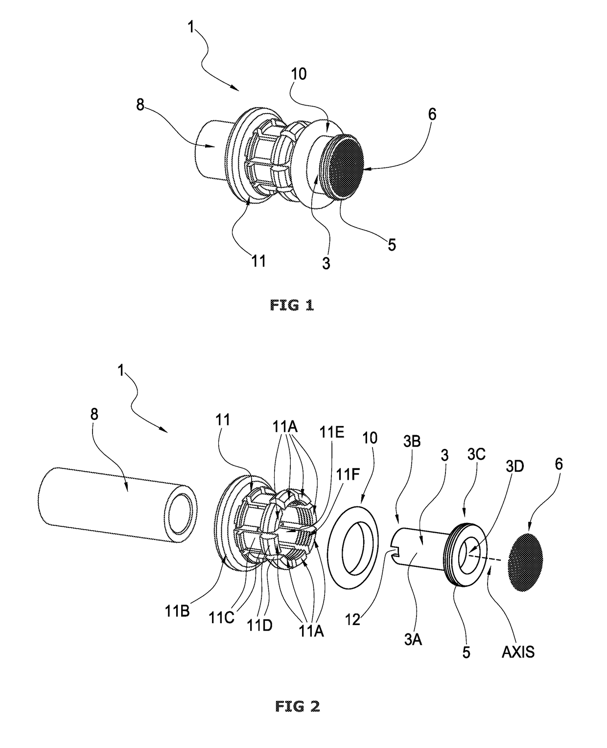 System and method for push-to-connect couplings with integrated filtration