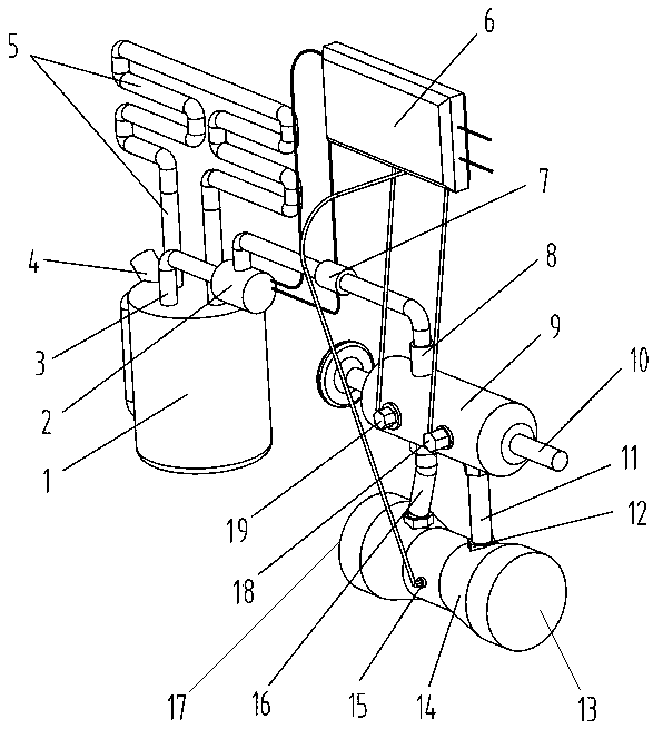 Oil-water mixed combustion device of internal combustion engine