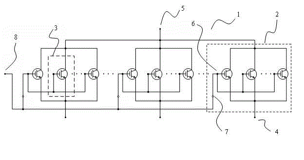 Heavy-current whole-wafer total-pressure-contact flat-plate encapsulated IGBT (Insulated Gate Bipolar Transistor) and manufacturing method thereof