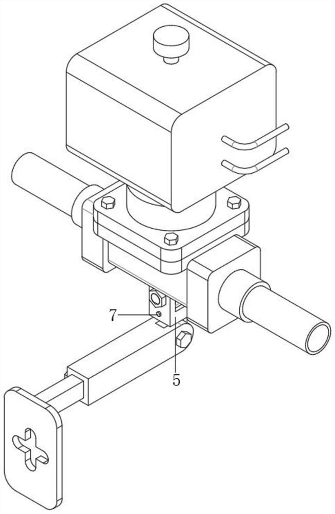 Installation component used for air conditioning solenoid valve of household appliance