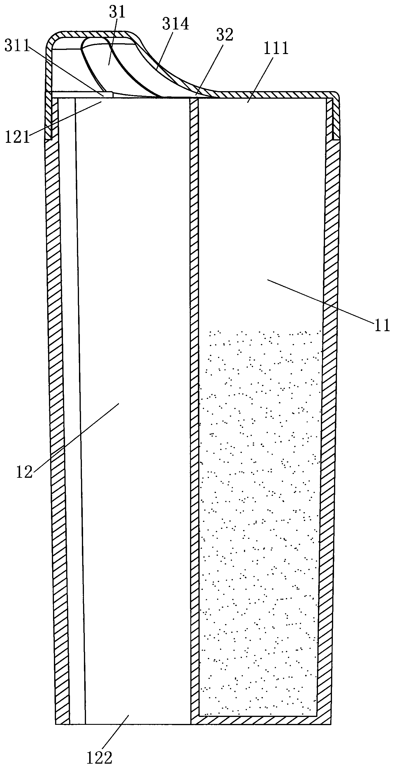 Quantitative container applied to solid powder and particles