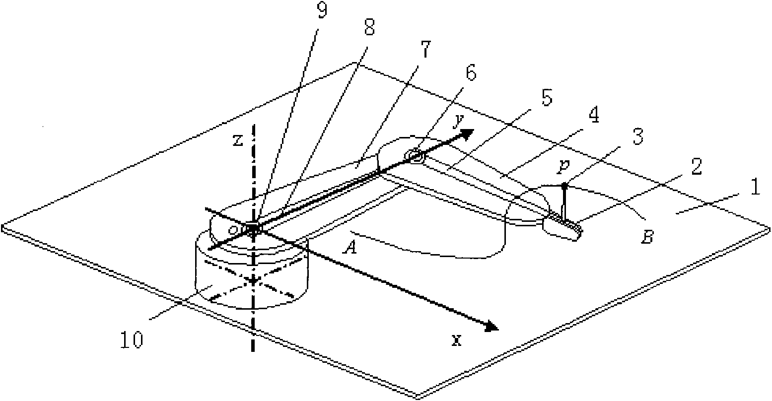 Motion track research device of points