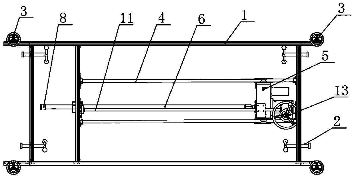 Ballastless track base plate post-cast strip breaking device, system and method