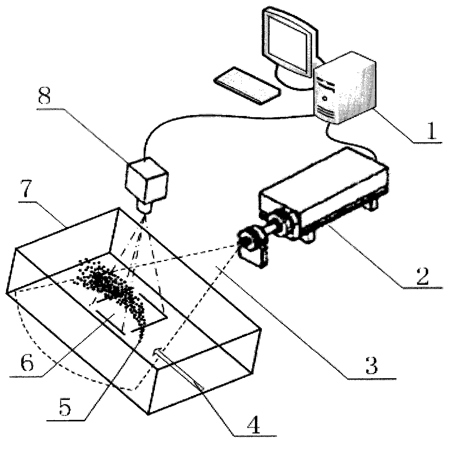 Device and method for measuring liquid jet on outermost boundary