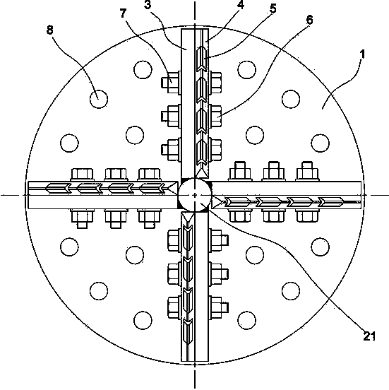 Center cutter of shield tunneling machine