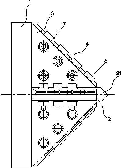 Center cutter of shield tunneling machine