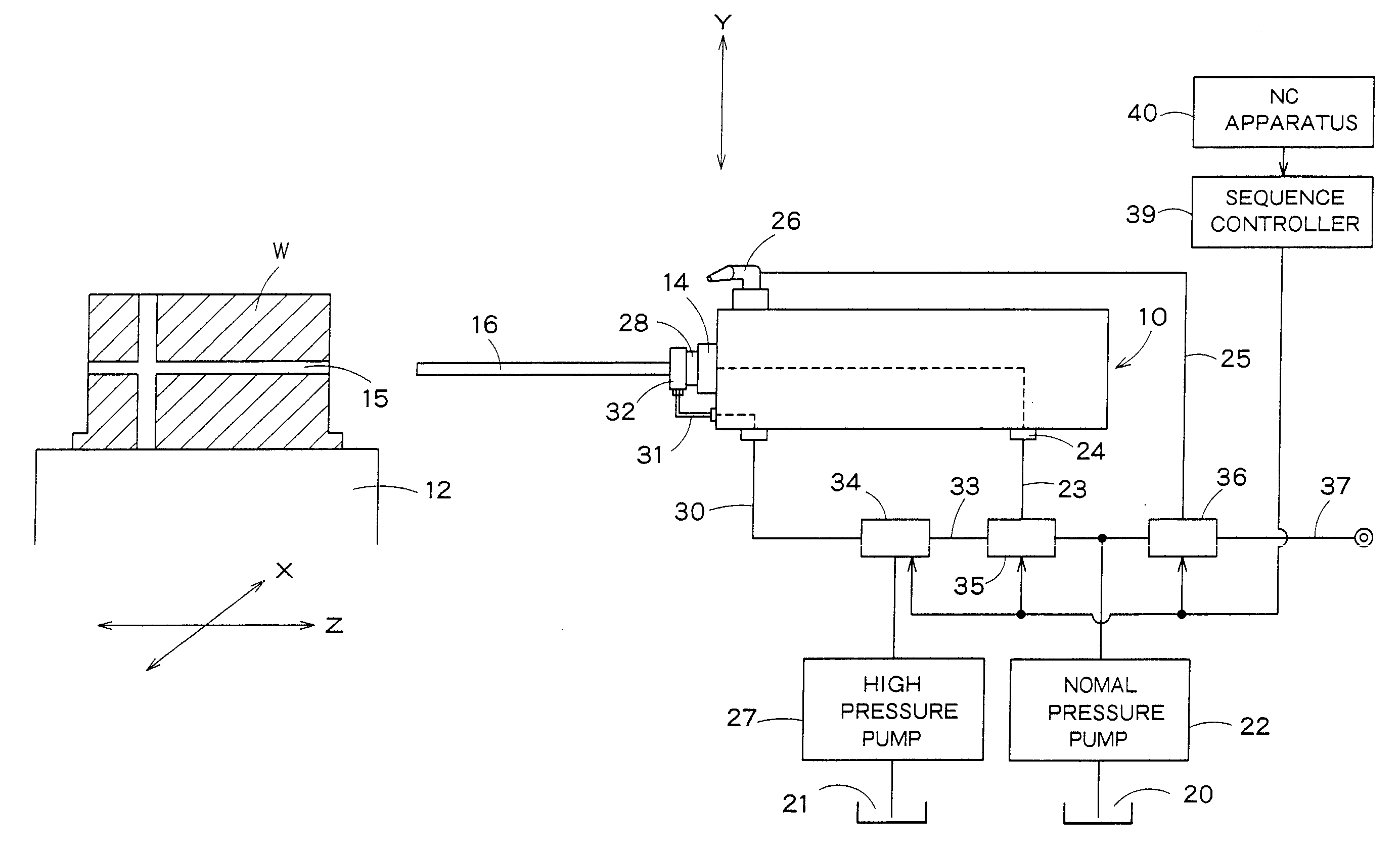 Method and apparatus for machining deep hole