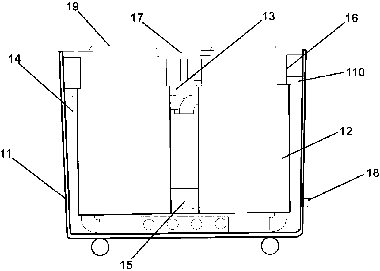 Water bath device capable of realizing thermal energy cyclic utilization and desorbing instrument including same