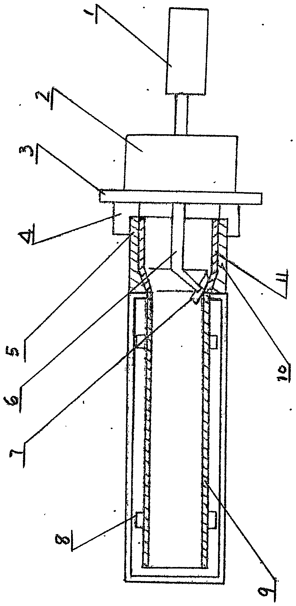 Welding process for welding device of plastic winding structure wall socket pipe