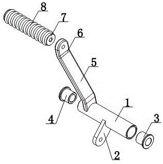 String hanging rack for hanging shells