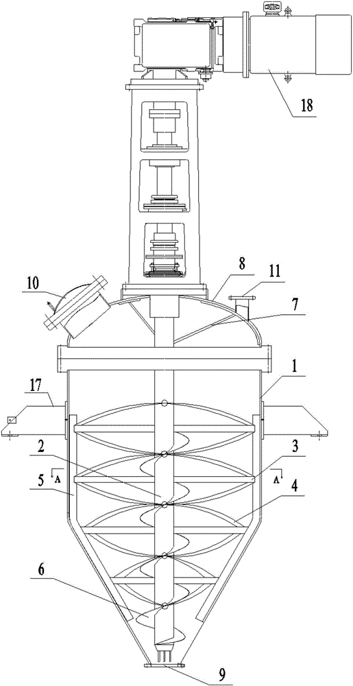 High-temperature reaction kettle for manufacturing lithium ion battery cathode material