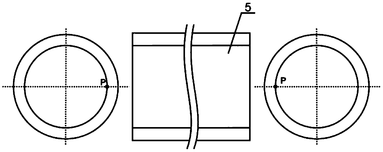 A caliper and a method for controlling the starting point of a thread by using the caliper