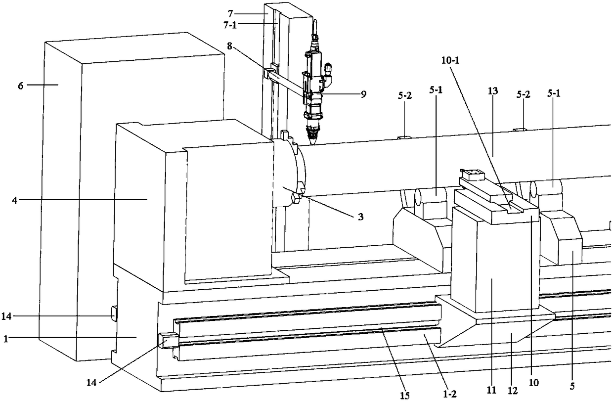 High-speed laser cladding and turning integrated machine device