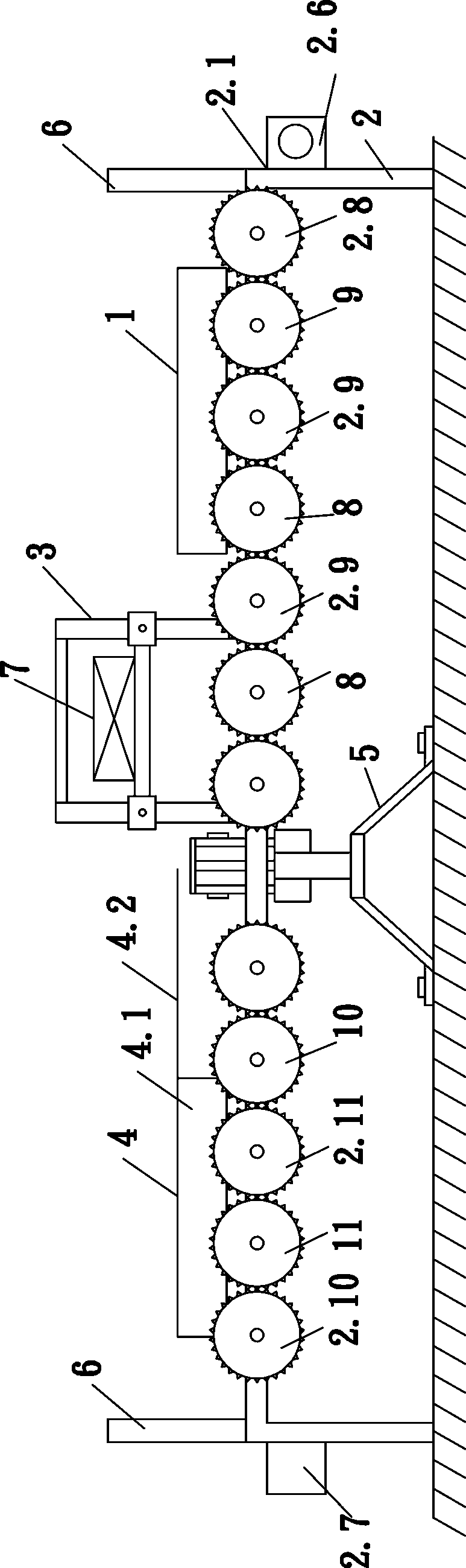 New energy automobile battery system burning test device