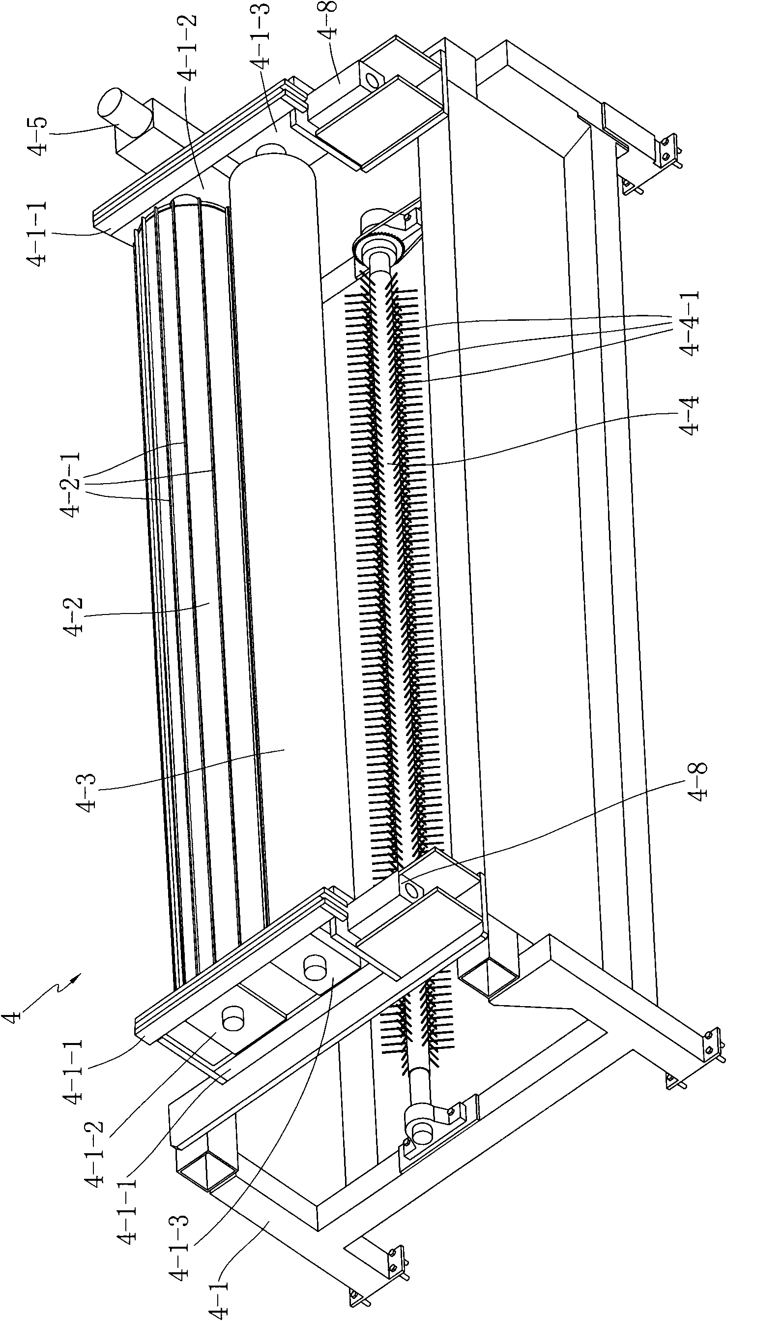 Double axial warp knitting machine