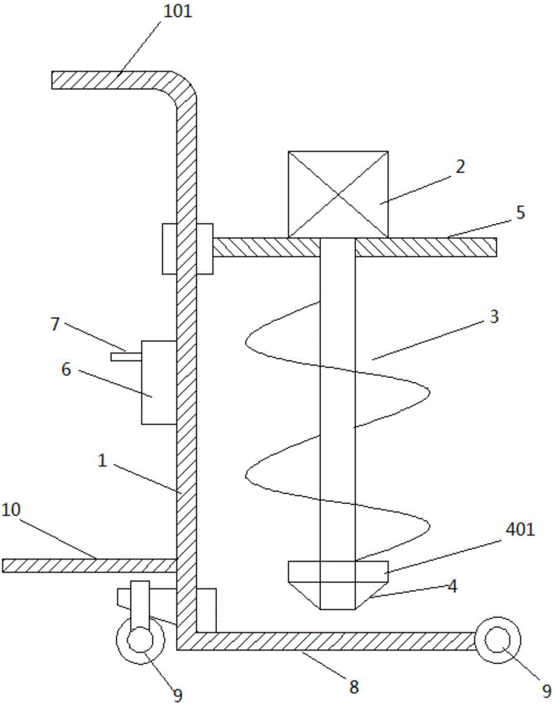 Digging device for sapling plantation