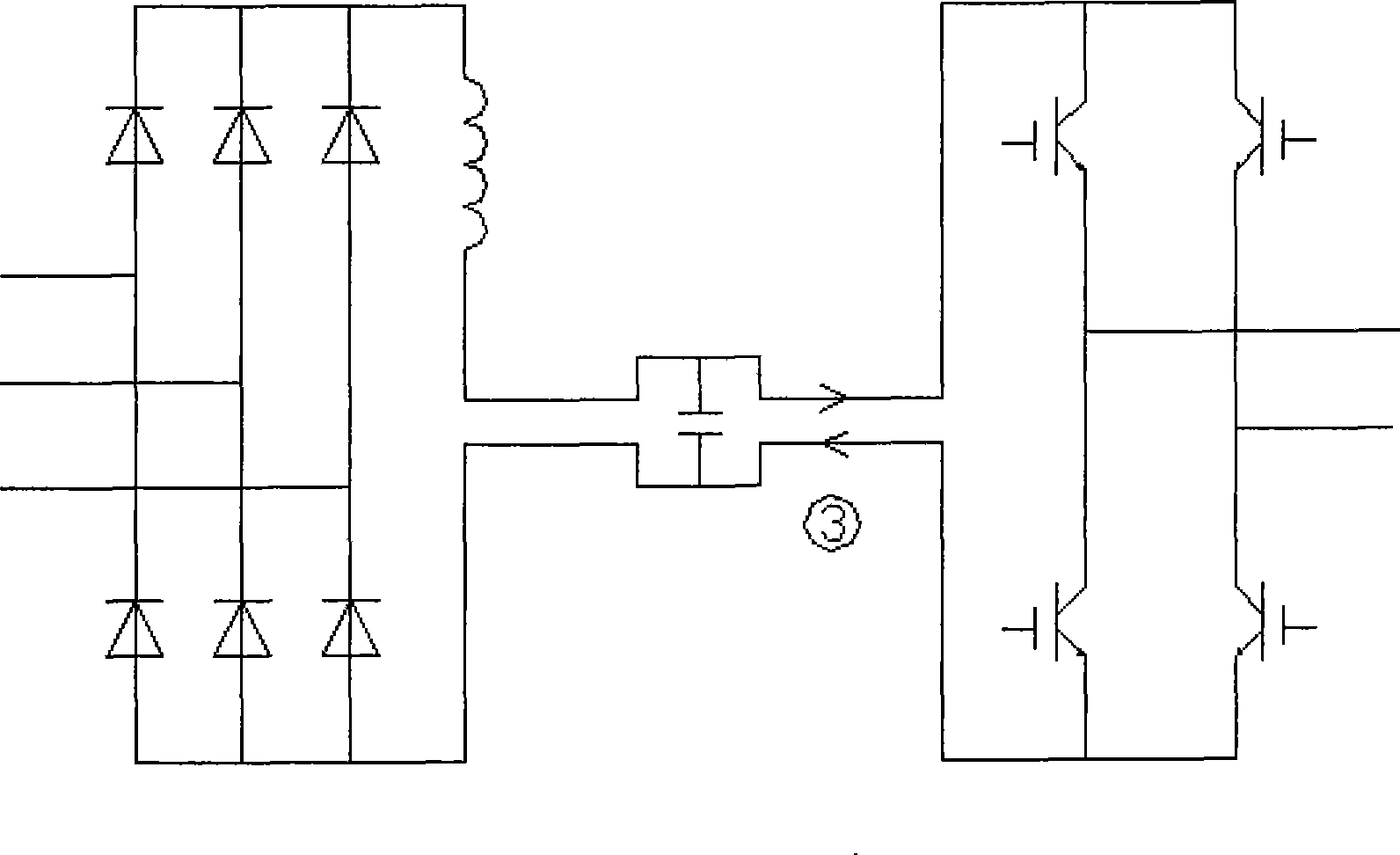 Input rectifying/filtering circuit capacitor board in large power switch power supply