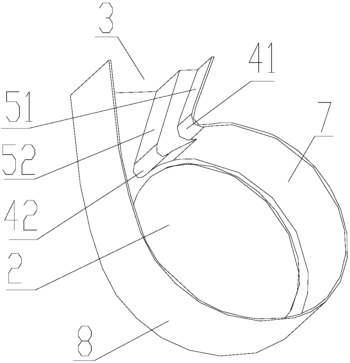 Stepped volute structure, centrifugal fan and air blowing device