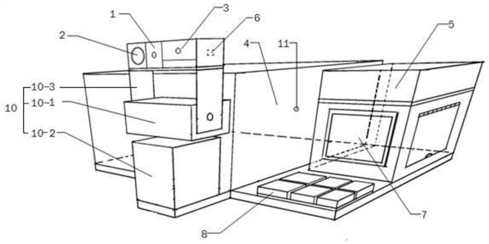 Multi-linkage monitoring fire-fighting device suitable for field scene and monitoring method