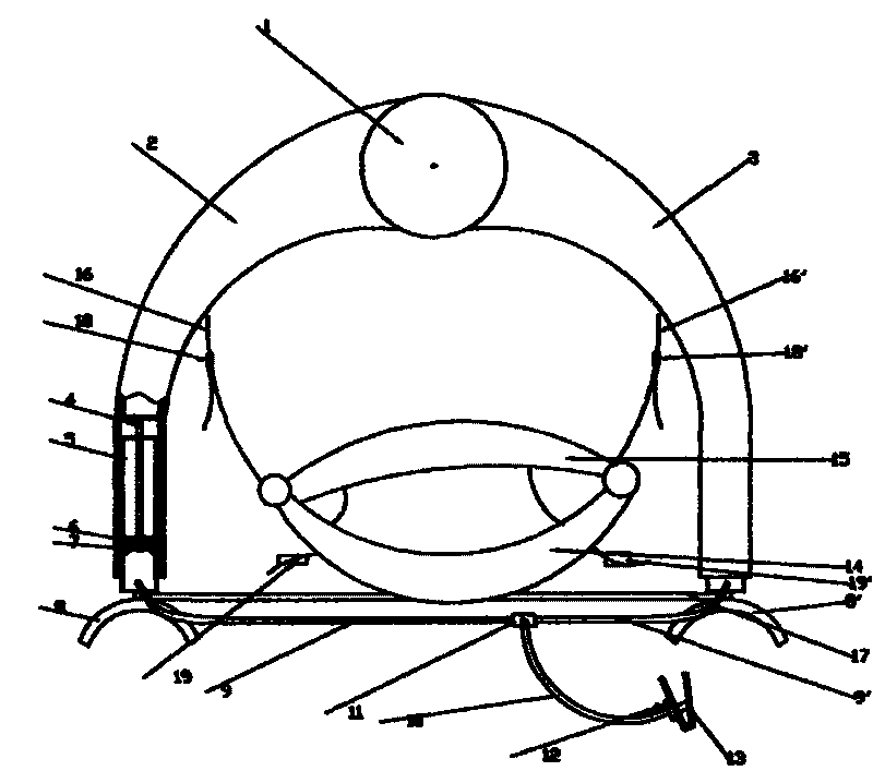 Shoulder type inflatable cervical vertebra tractor