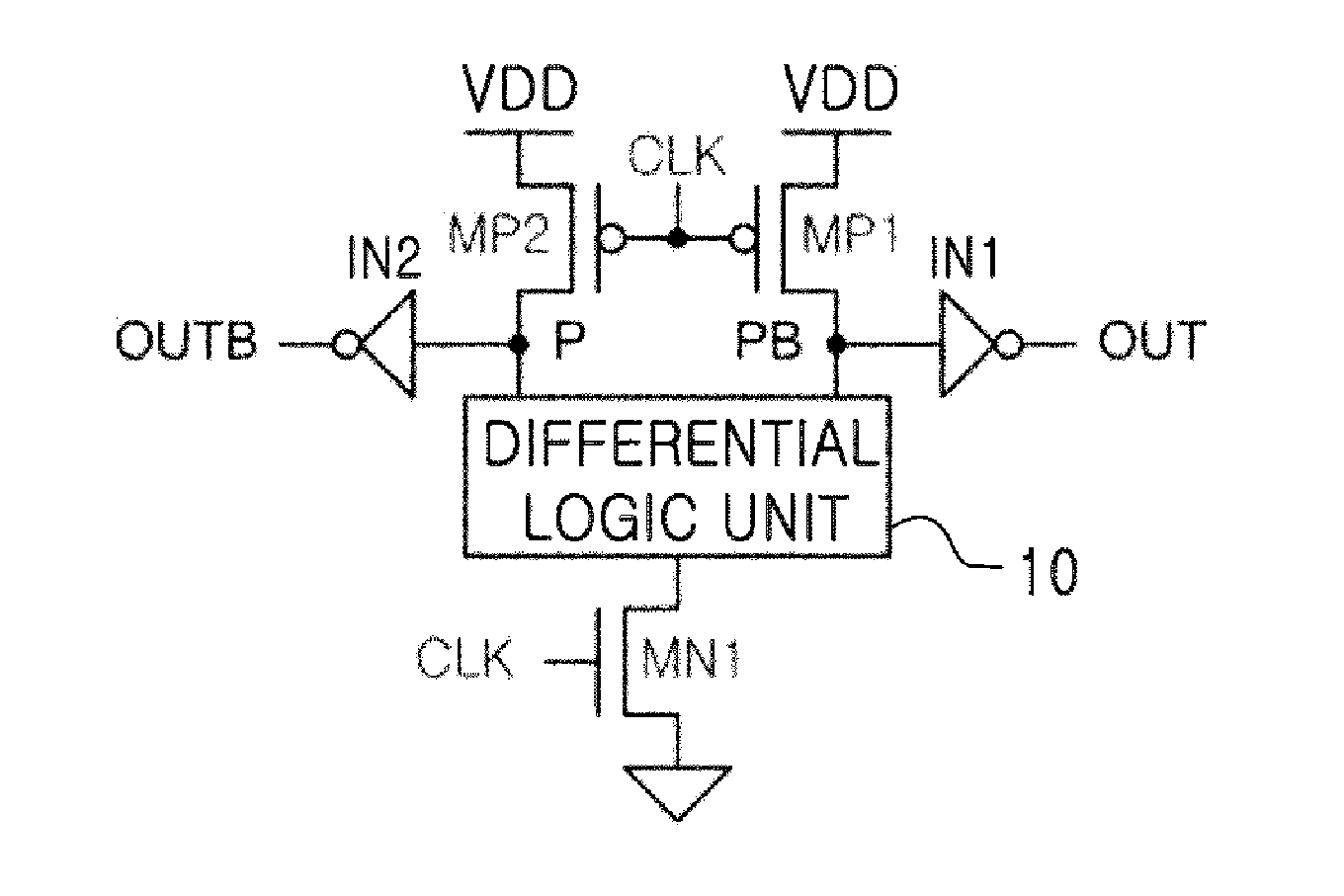 CMOS differential logic circuit using voltage boosting technique