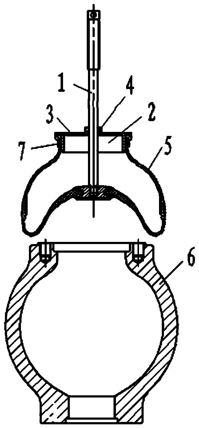 Assembly tool and assembly method for an air-packed airbag