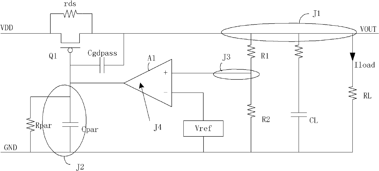Linear voltage stabilizing circuit