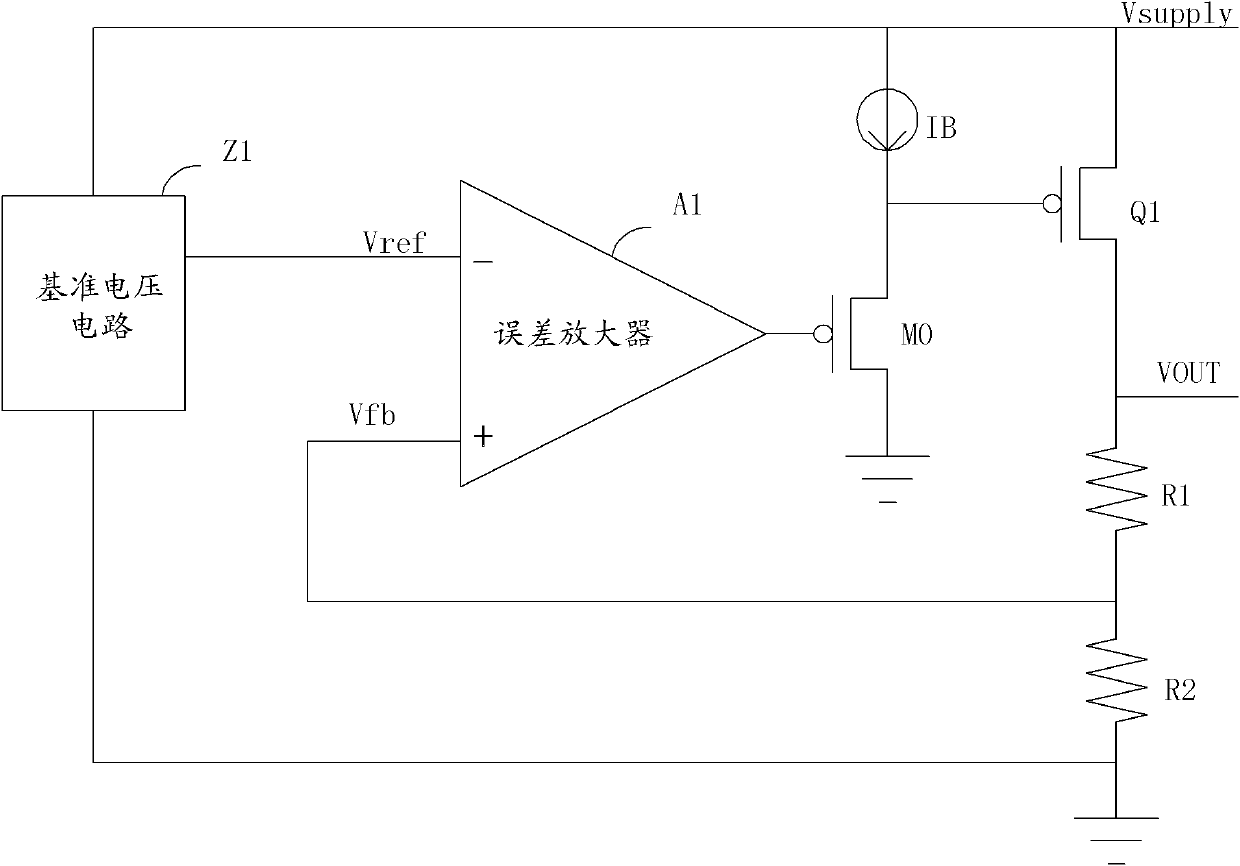 Linear voltage stabilizing circuit