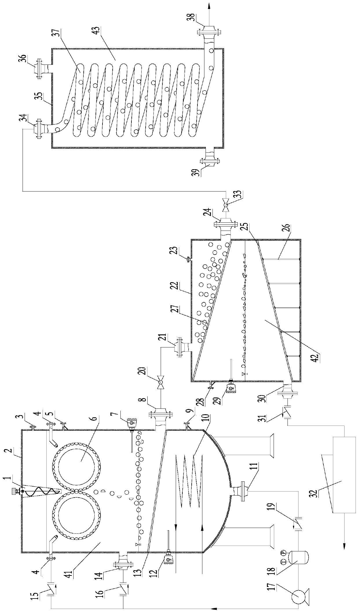 Hydrate pellet continuously processing device