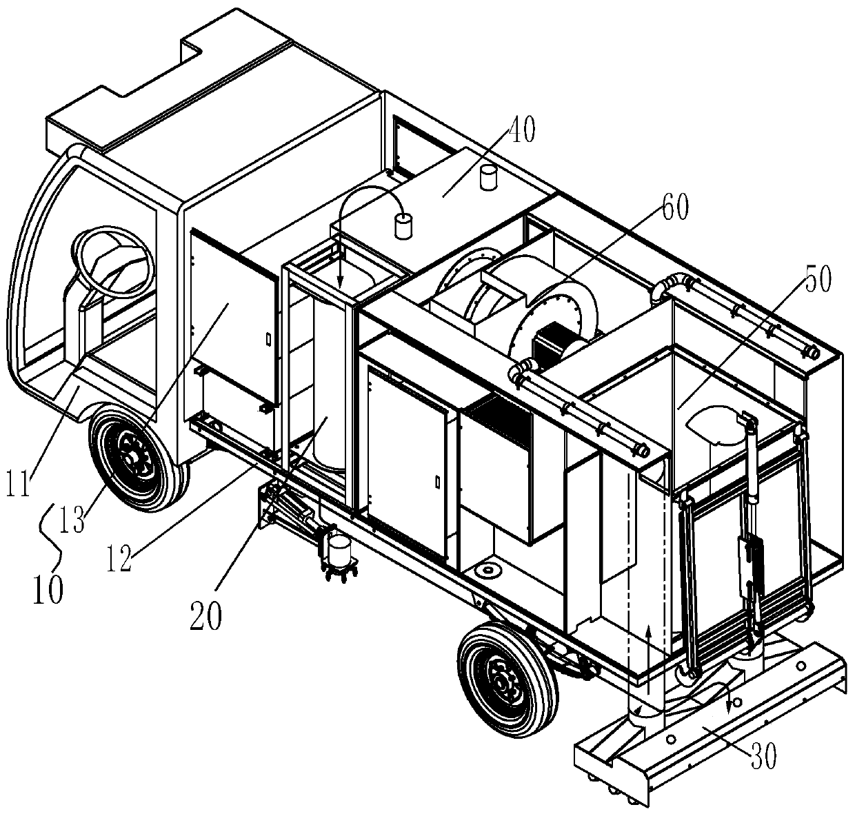 Floor scrubbing vehicle