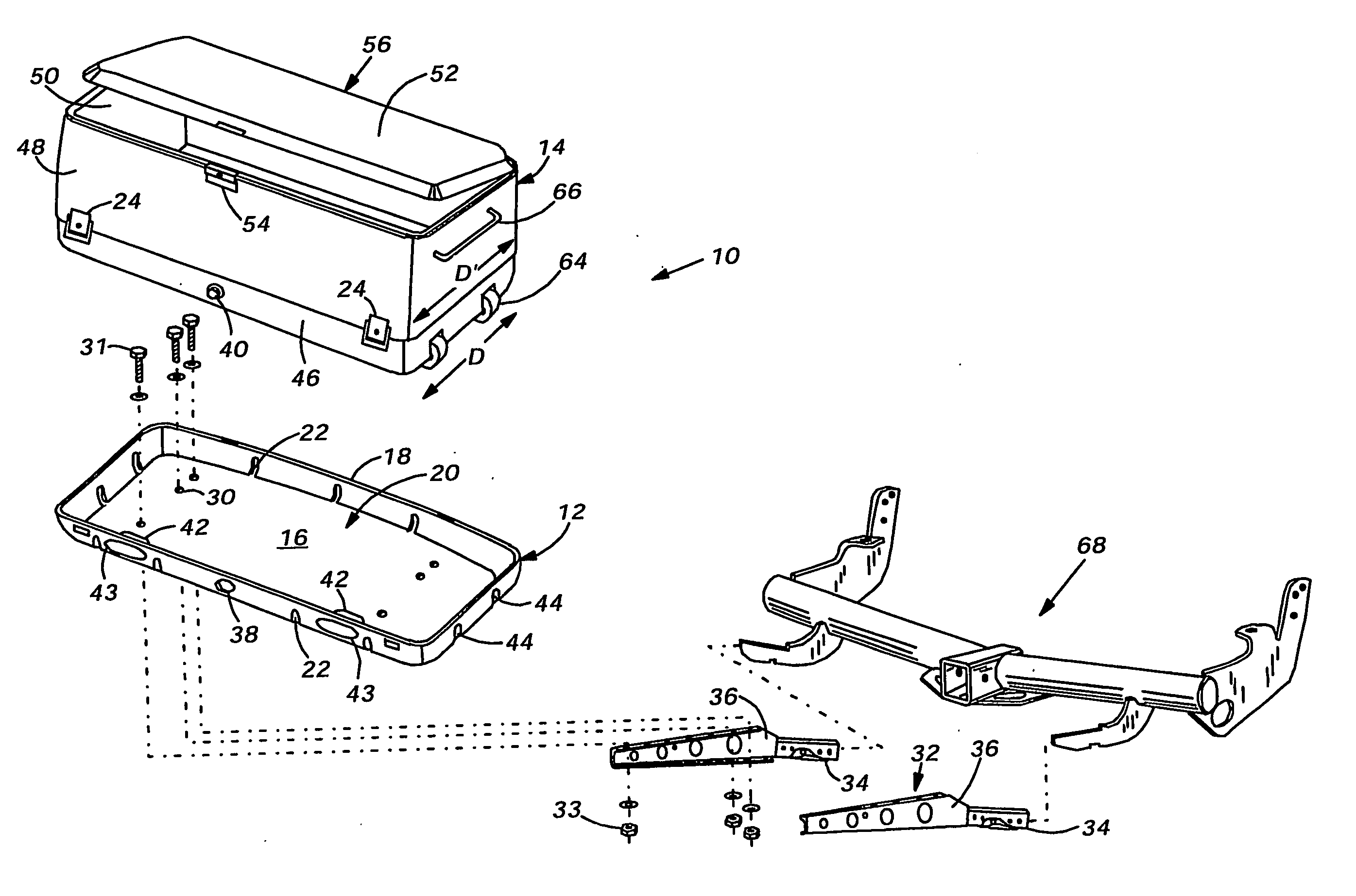 Modular cargo carrier assembly