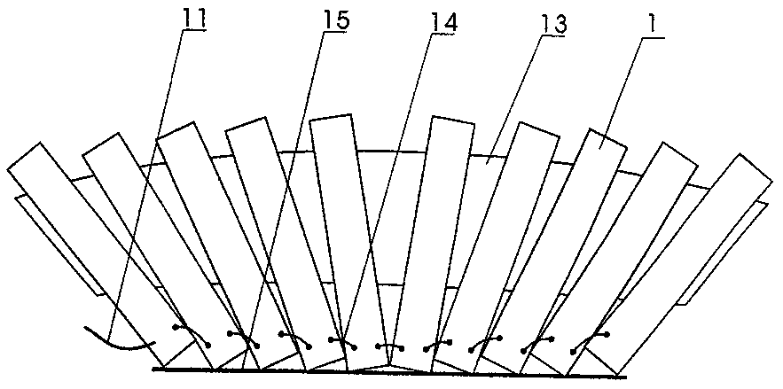 Firework device with effect tail gunpowder structure on surface of inner cylinder