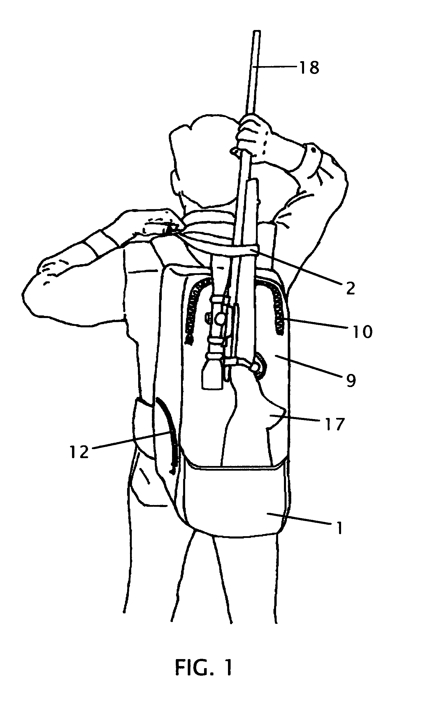 Backpack for carrying weapons