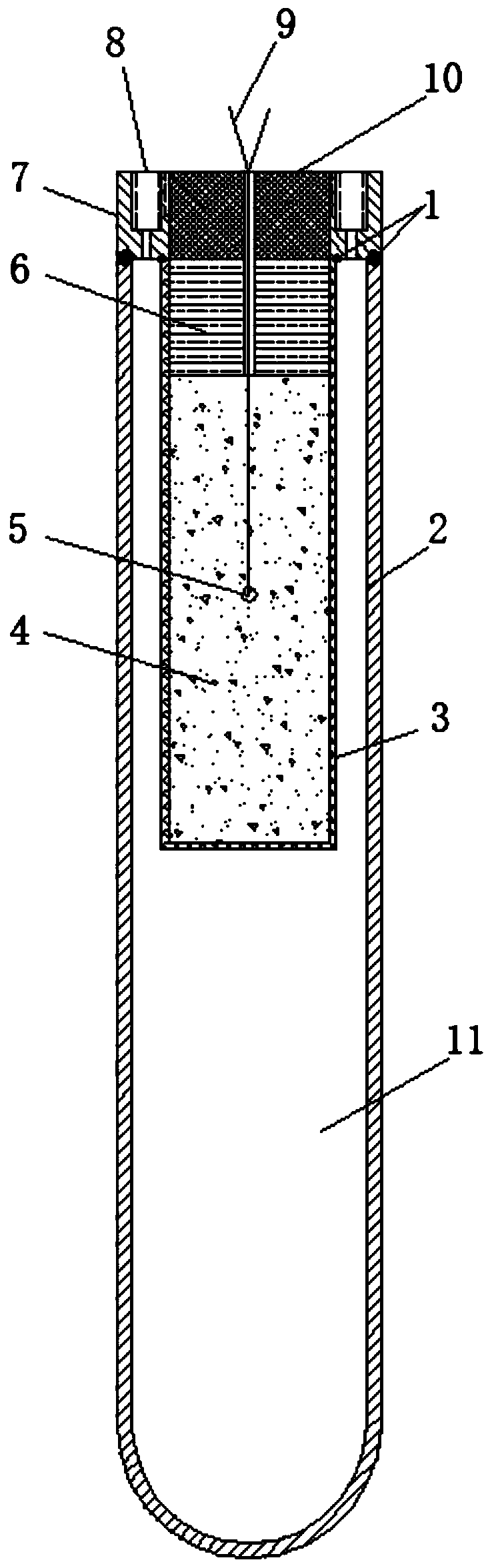 Hydrothermal rock breaking cracking device, detonating network and directional cutting method thereof