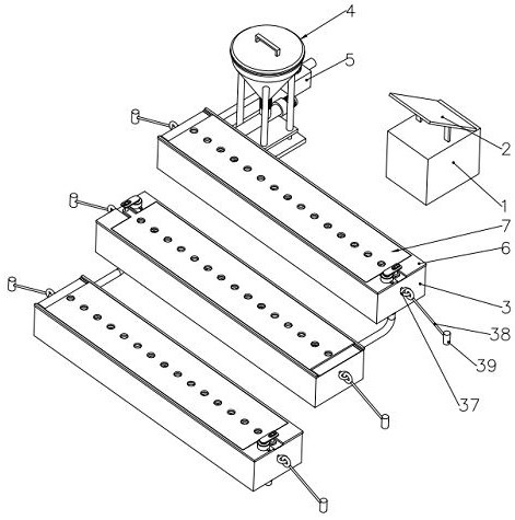 Microecological breeding device for phytophagous creeping shellfish in outer island reef land area