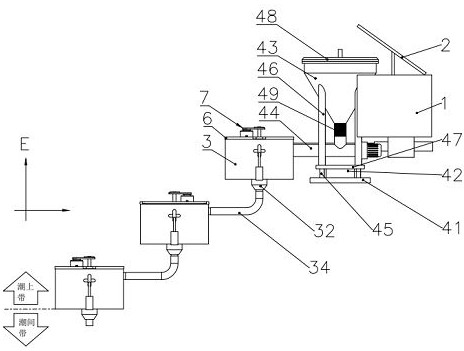 Microecological breeding device for phytophagous creeping shellfish in outer island reef land area