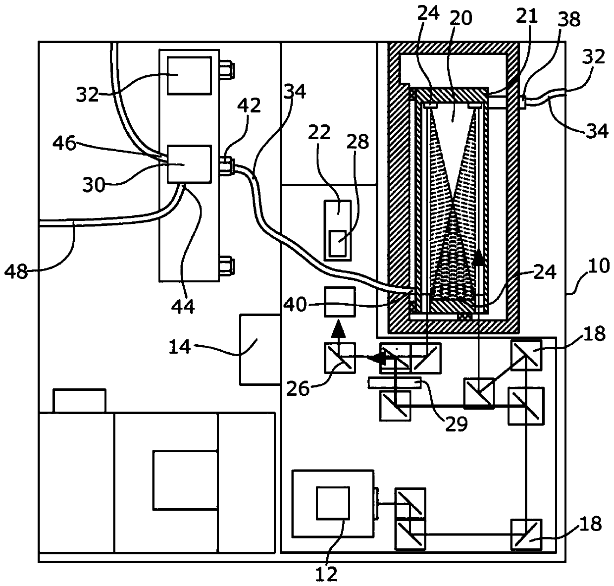 Apparatus and method for determining the concentration of at least one gas in a sample gas stream