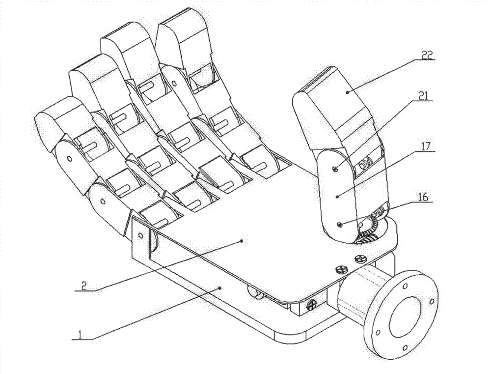Thumb mechanism of artificial hand