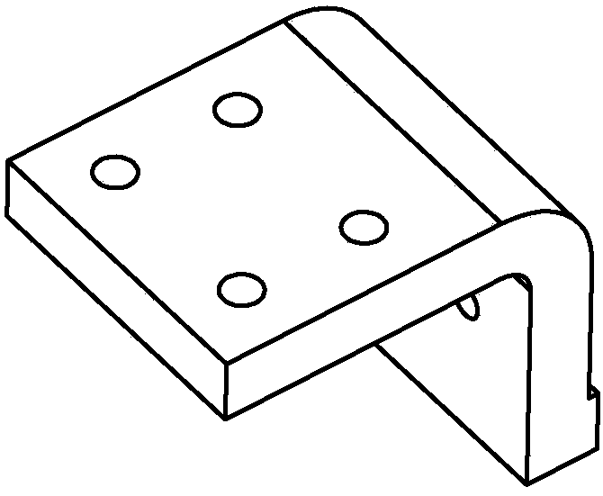 One-piece static contact for power switch