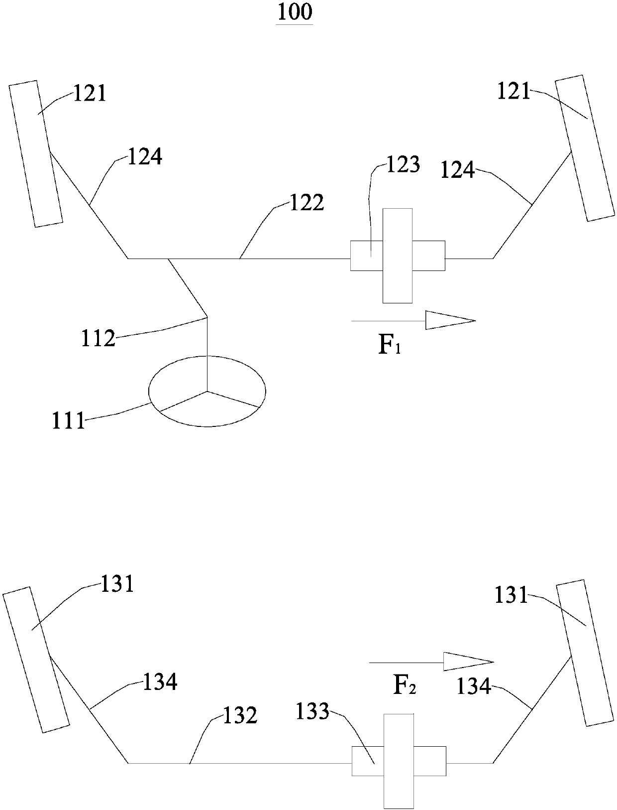 Steering system and vehicle