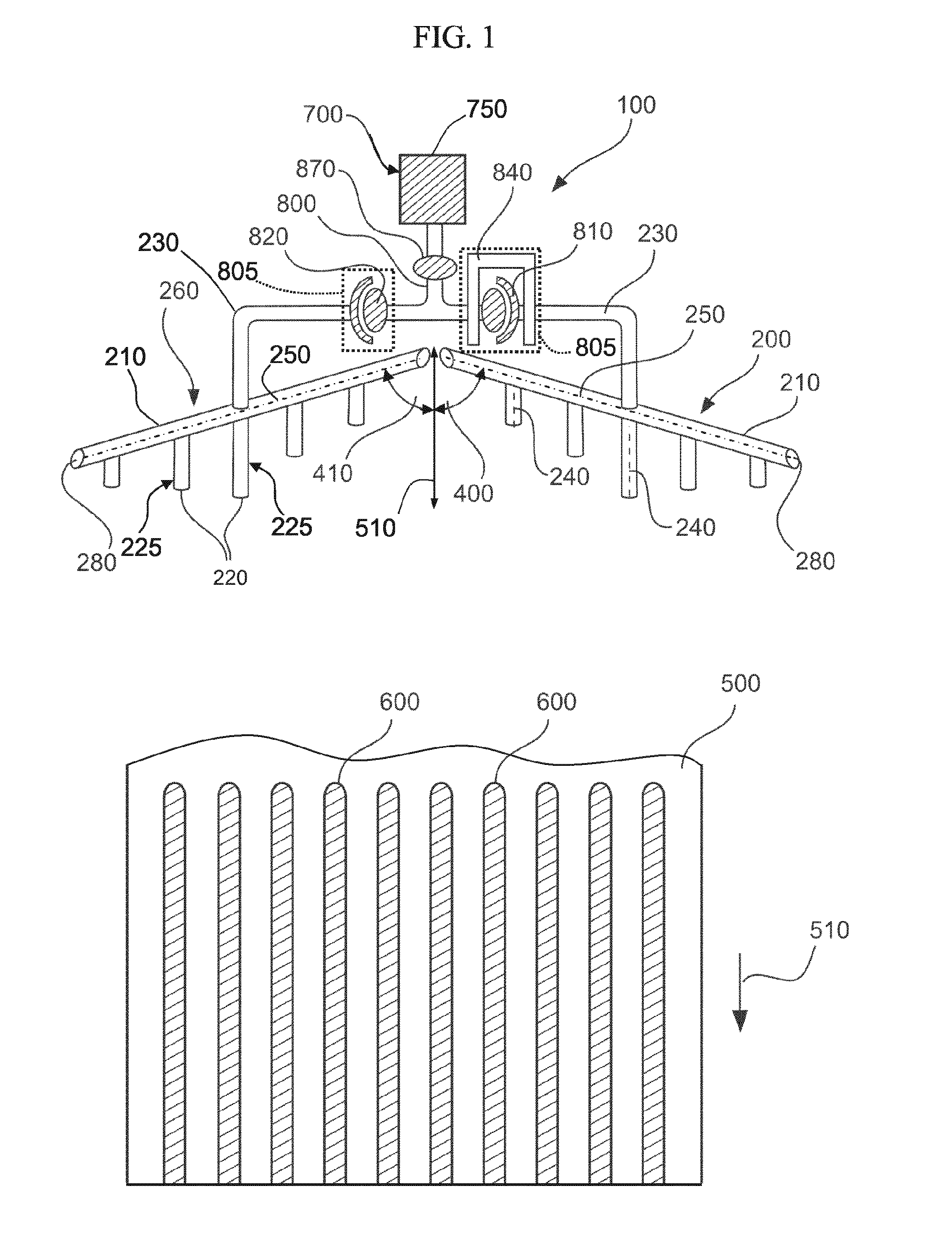 Device for applying a foaming reaction mixture