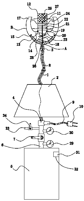 Dredging device special for downcomer