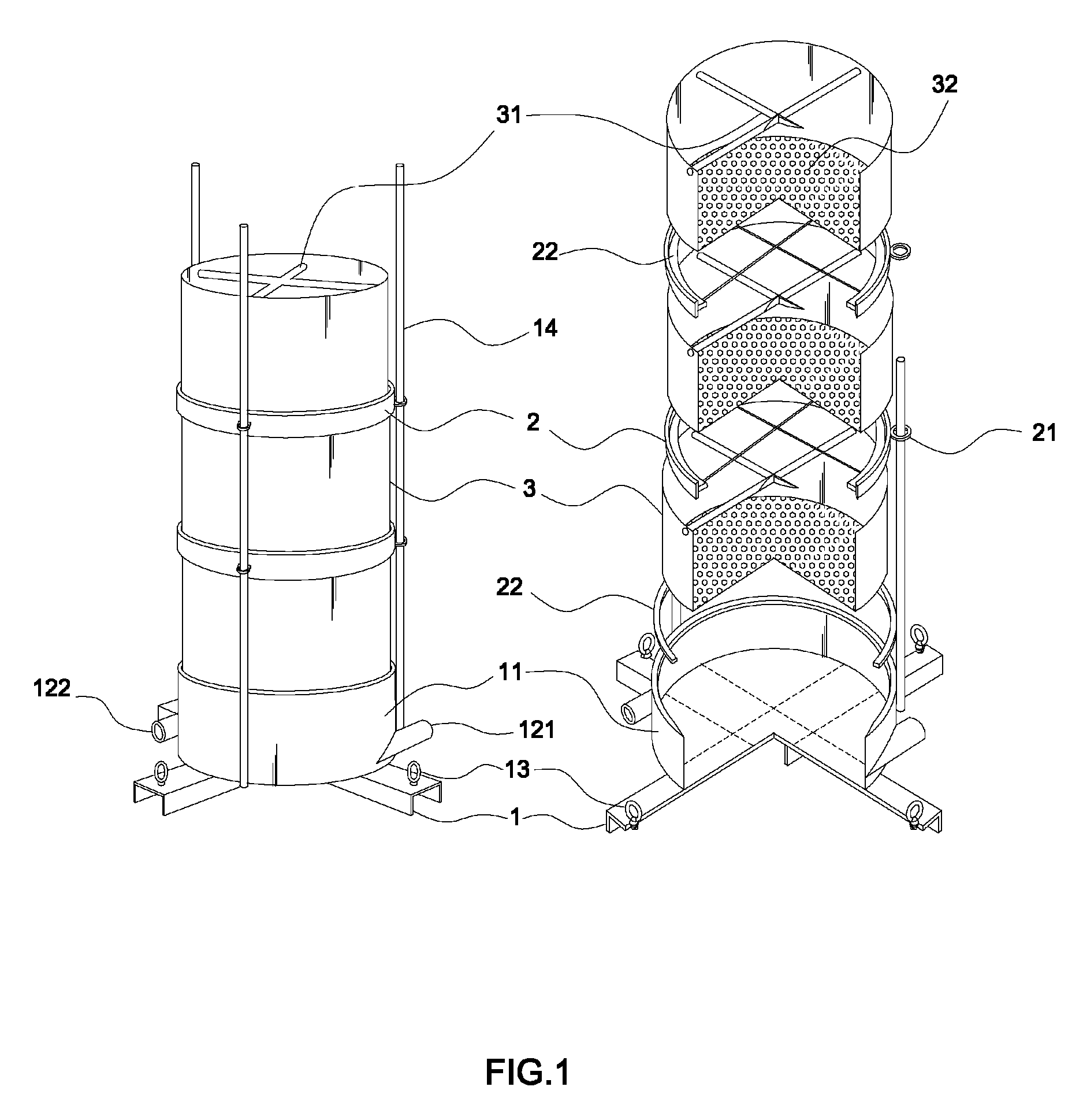 Device for purifying a water sink