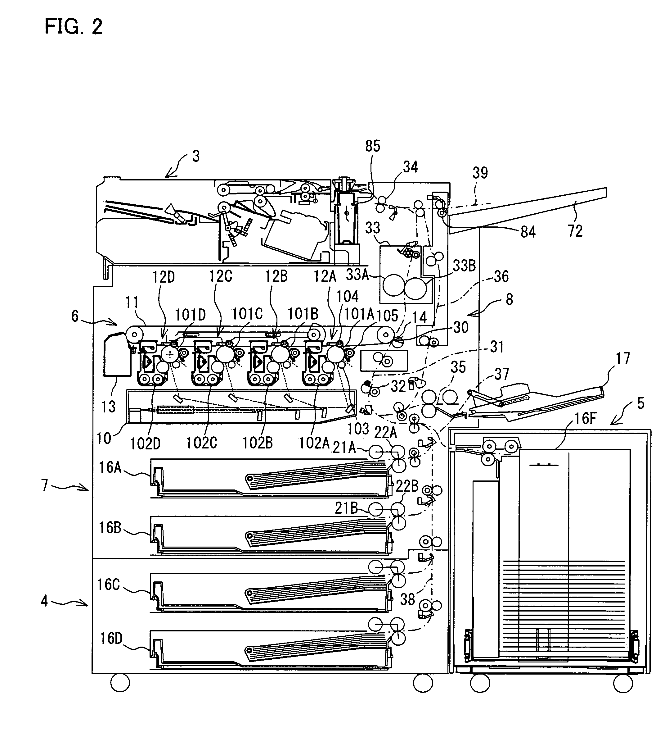 Image forming apparatus capable of discharging stacked sheets