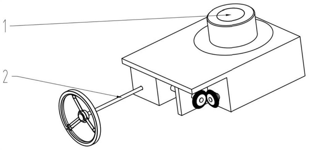 Automatic valve device for extrusion discharging at bottom of mixing pot