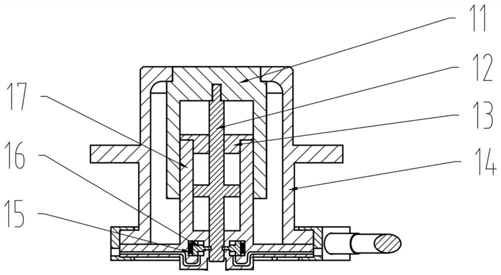 Automatic valve device for extrusion discharging at bottom of mixing pot