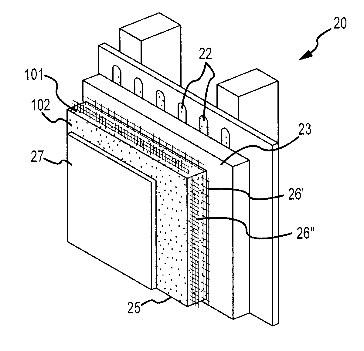 Eifs structures, methods of manufacturing and compositions for use in eifs cladding for reducing bird-related exterior wall damage